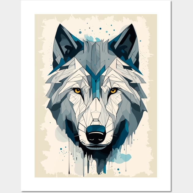 WOLF Unleash your inner spirit Wall Art by Naumovski